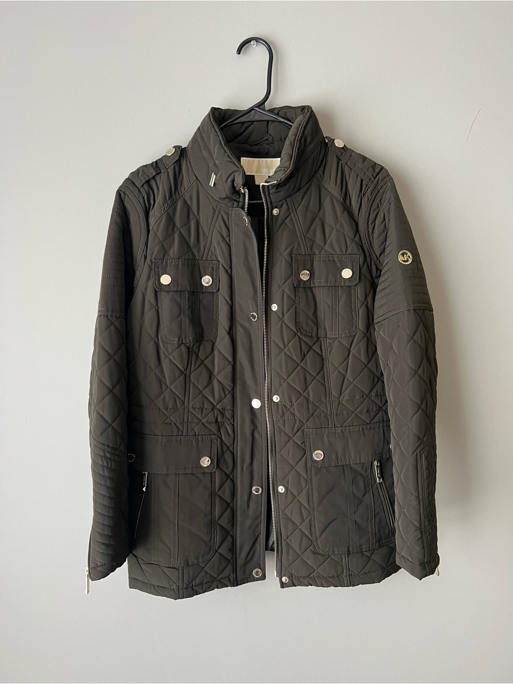 MICHAEL Michael Kors Quilted Field Jacket - Olive Green